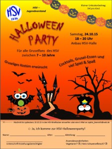 Flyer Halloweenparty 2015